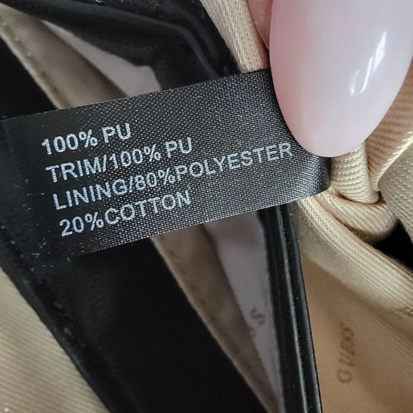 Guess Brinkley Triple Compartment Satchel in Black Faux Leather - Picture 14 of 15